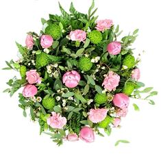 Pink and Green Posy